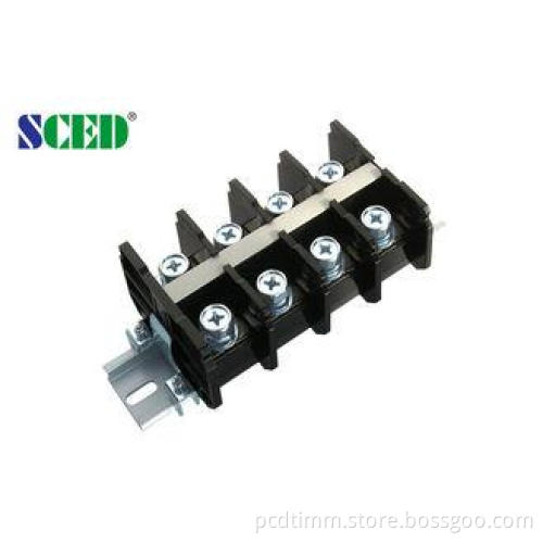 25.00mm 600V 101A PCB Rail Mounted Terminal Blocks With Rig
